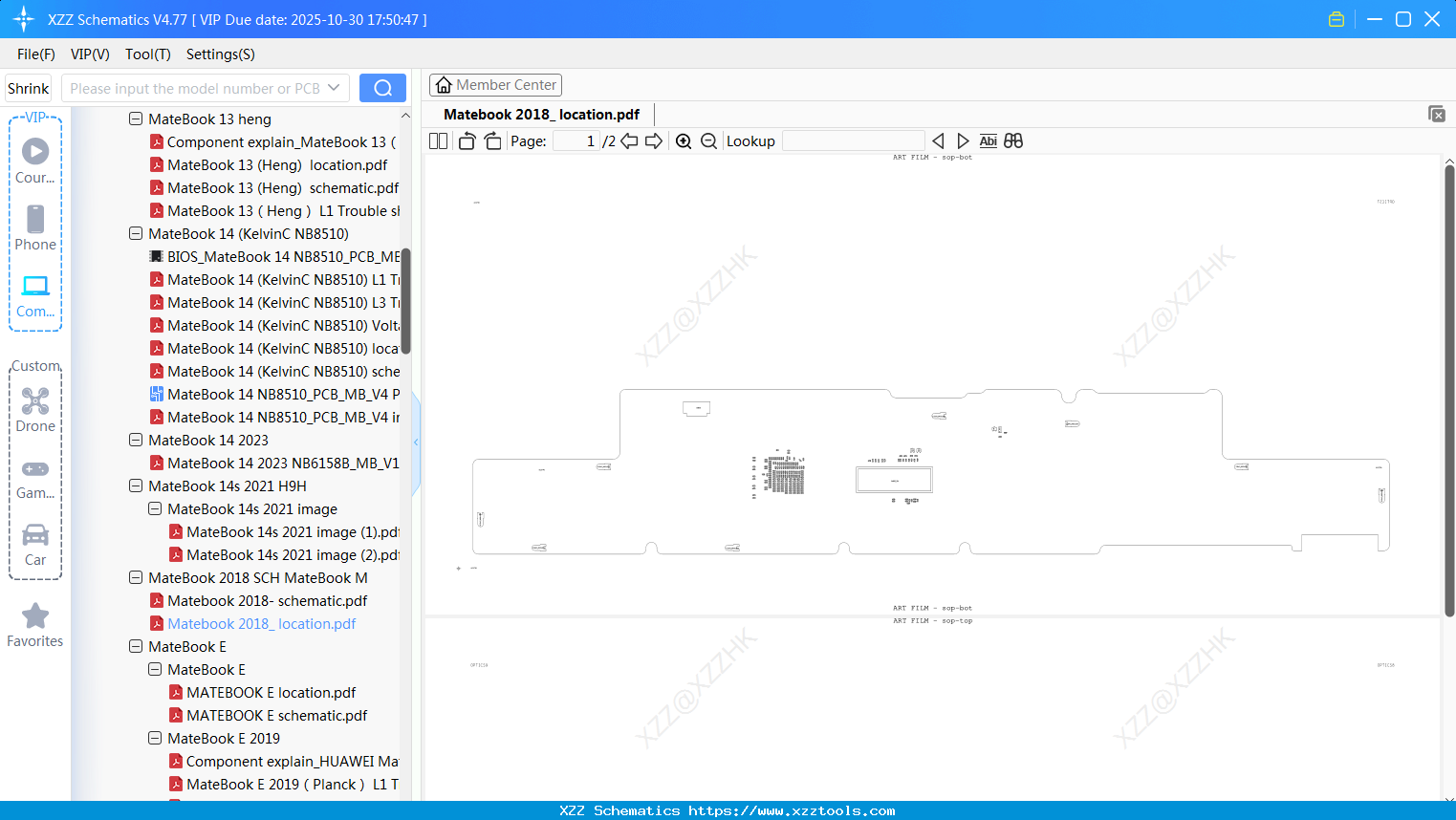Laptop HUAWEI Matebook 2018_ Location